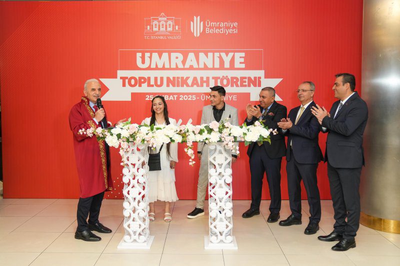 12 ÇİFTİN NİKÂHI BAŞKAN YILDIRIM TARAFINDAN KIYILDI