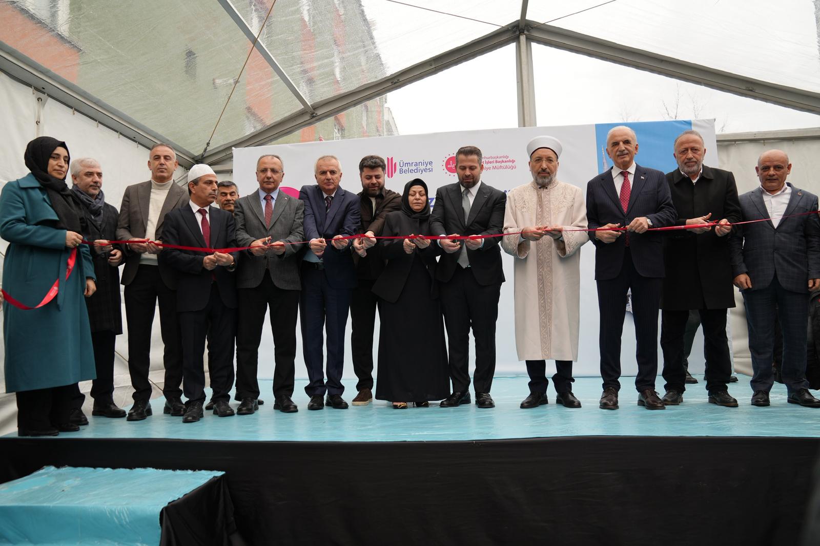 HACI MUAZZEZ BÜLBÜL CAMİİ’NİN RESMİ AÇILIŞI GERÇEKLEŞTİRİLDİ